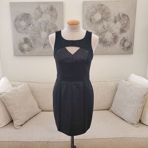 ✨ BCBGeneration ✨ Sequin Cutout Bodycon Mini Dress - [Size 8, Black]